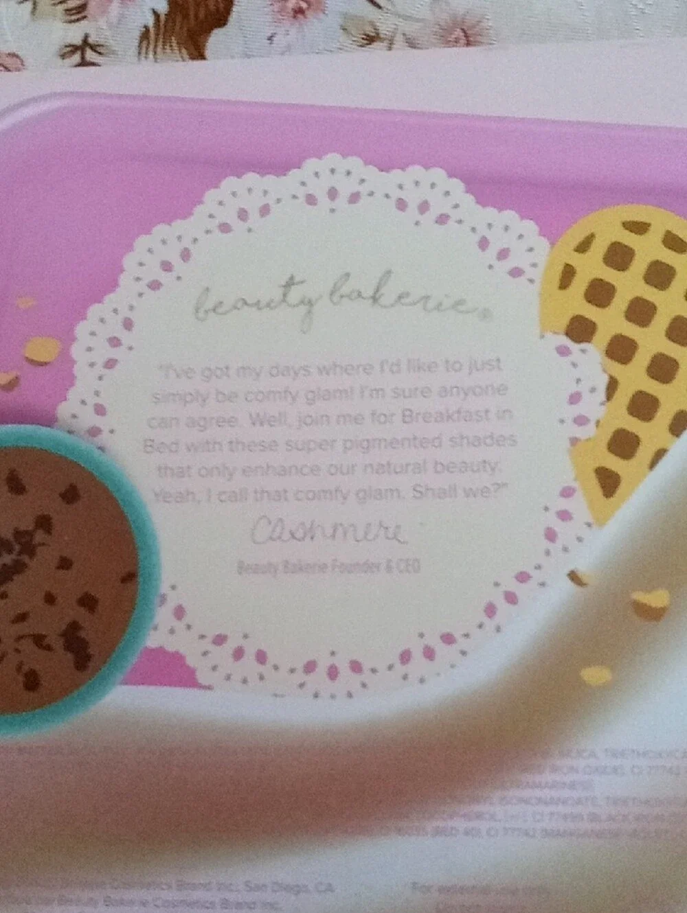 Beauty Bakerie Breakfast in Bed Eyeshadow Palette - Pink & Gold Accents